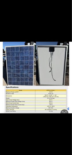 Pallet of solar panels
