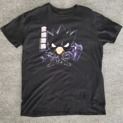 Funko POP! Men T-Shirt Large My Hero Academia Fumikage Tokoyami Front Graphic