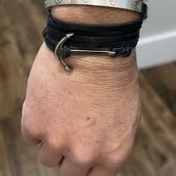 Men's Anchor Rope  Bracelet