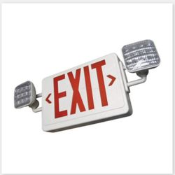 Combo LED Exit Sign & Lights