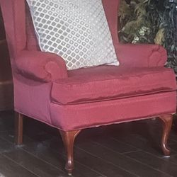 Burgundy High Back Chair 