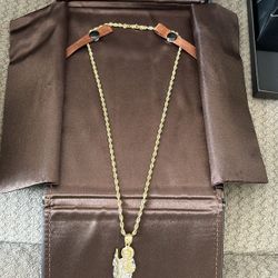 14k San Judas Rope Chain Set 