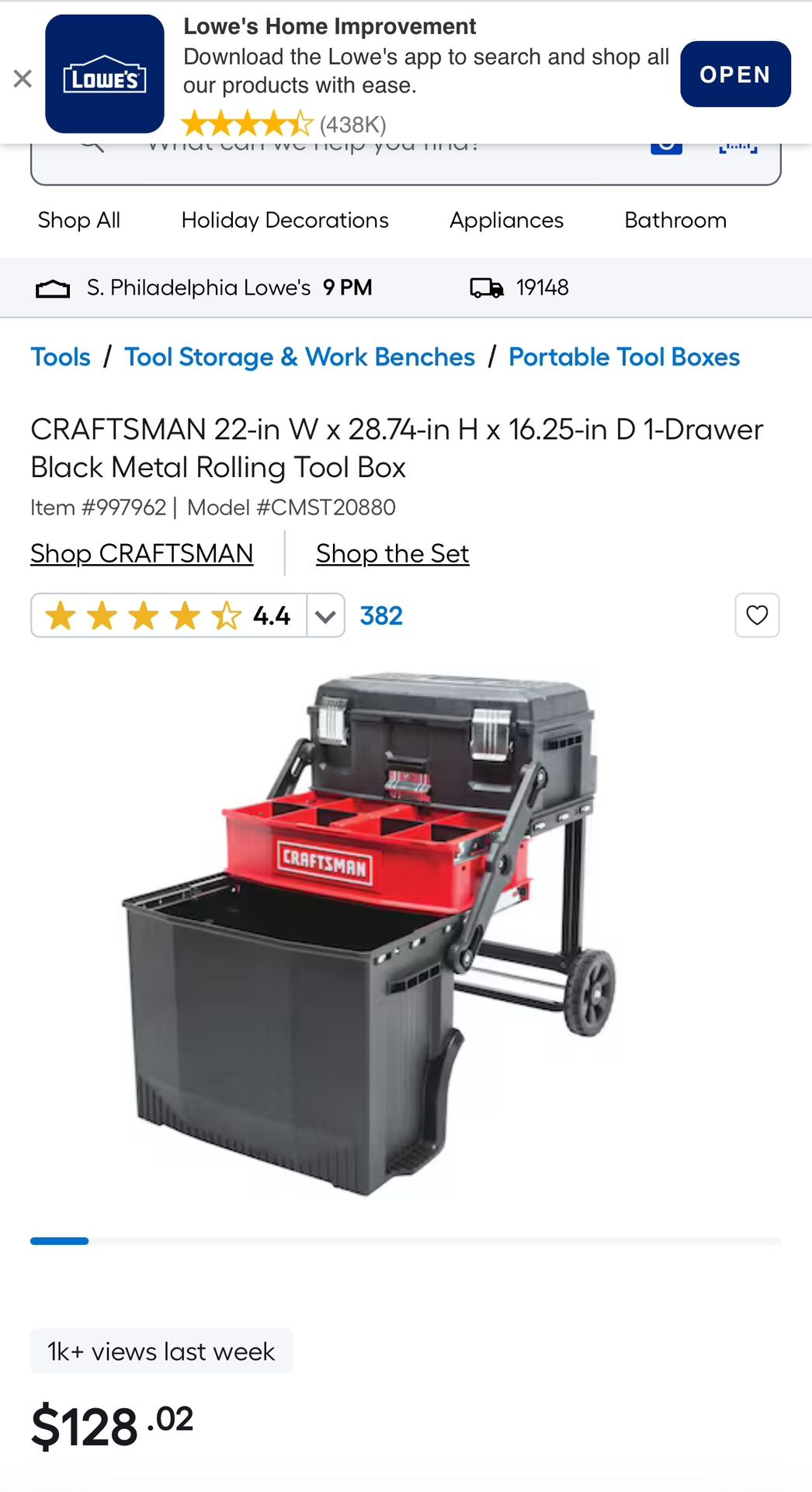 Craftsman Tool Box