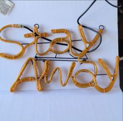Halloween LED Stay Away Sign