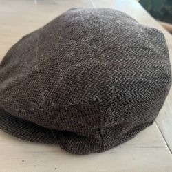 Men’s 100% Wool  Flat Cap / Newsboy Style – Size M