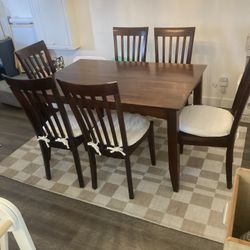 Dining Table And Six Chairs