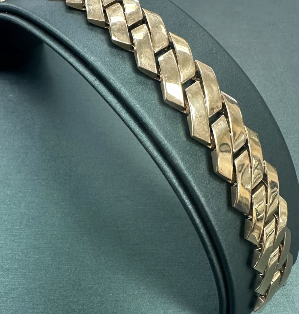 Cuban z link bracelet cz 17mm