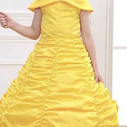 Princess Costume Birthday Party Costume Off Shoulder Dress up for Girls 7-11 Years