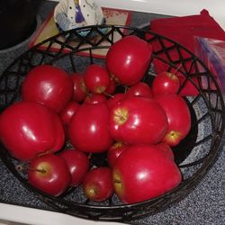 Larg Bag Full Artificial Apples Only 4 Firm Look My Post Moving