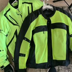 Men’s Motorcycle Jackets XL, 2 For $50.