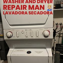 Washer And Dryer   REPAIR MAN LAVADORA SECADORA 