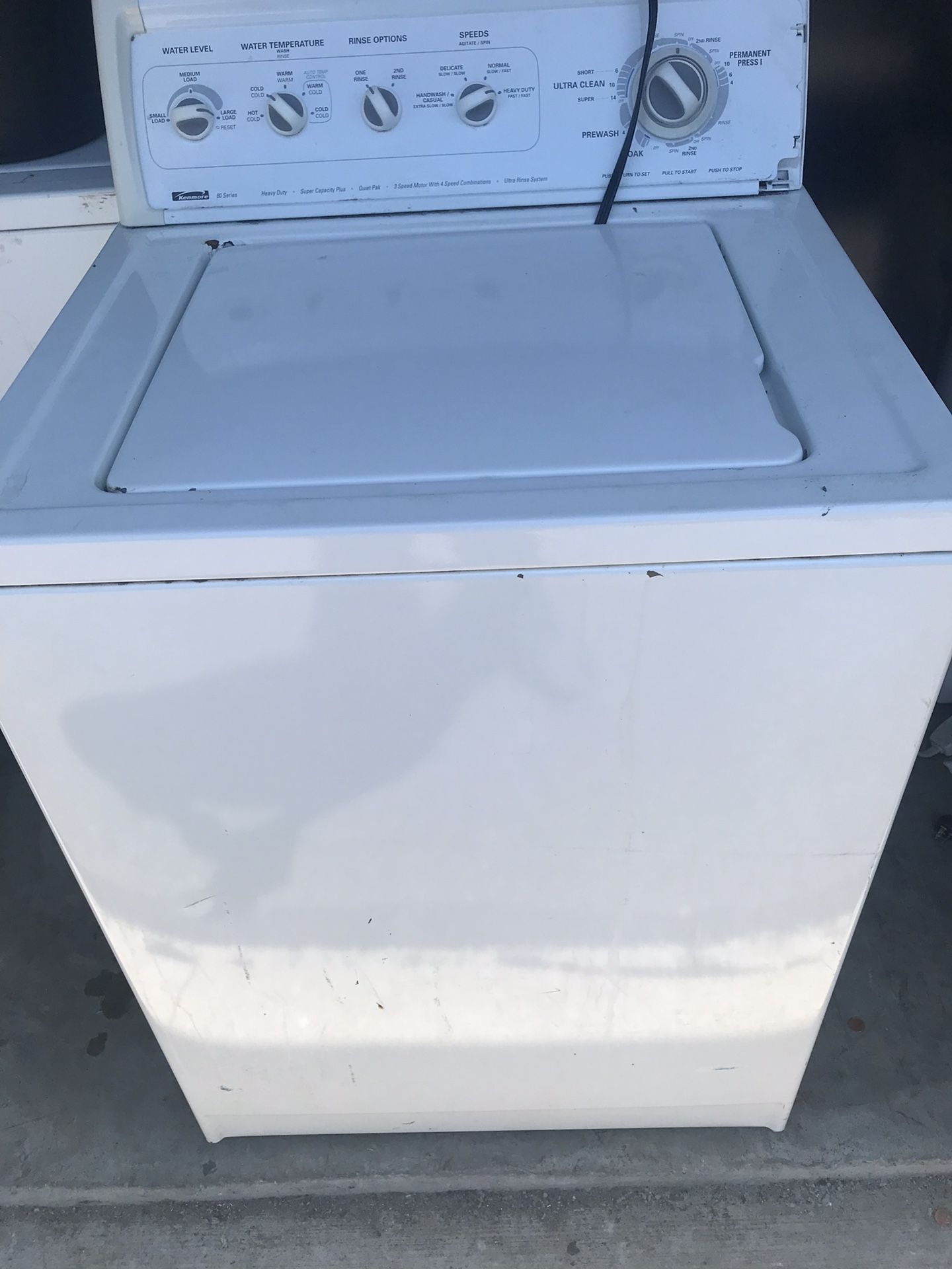 Kenmore washer free delivery and setup