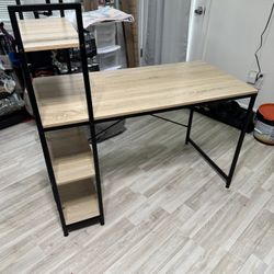 Computer Desk W/Storage Shelves