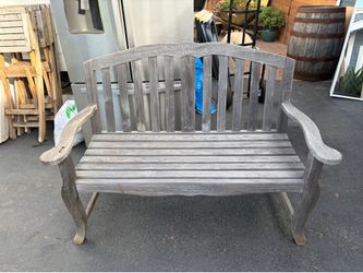 Solid Teak Outdoor Wood Bench