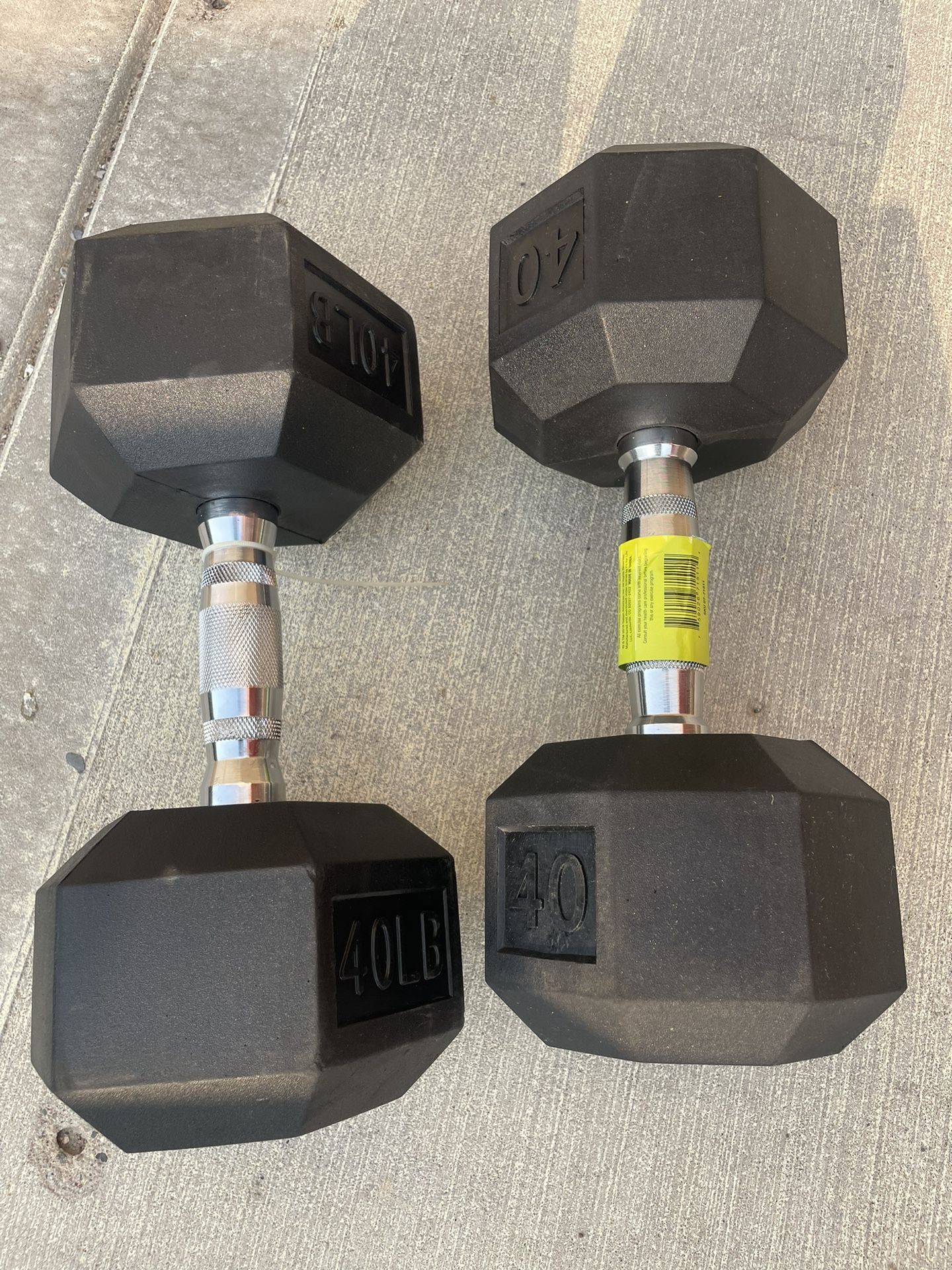 Set Of 40 Lbs Dumbbells-New