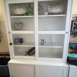IKEA Tall Display Cabinet Glass Doors