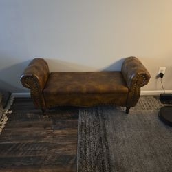 Brown Storage Bench
