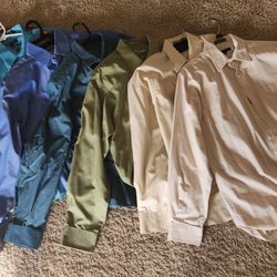MEN'S DRESS SHIRTS, SLACKS, SUITS