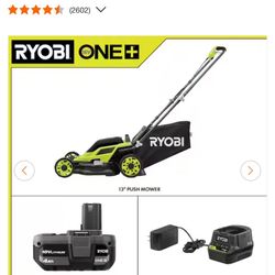 Lawn Mower 18v 13in. Cordless Battery 