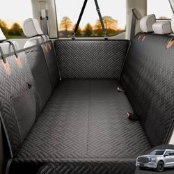 new Dog Car Seat Cover for Back Seat, Hard Bottom Waterproof Back Seat Extender for Dogs, Supports 400lbs, Non-Slip Surface, Durable Dog Hammock for C