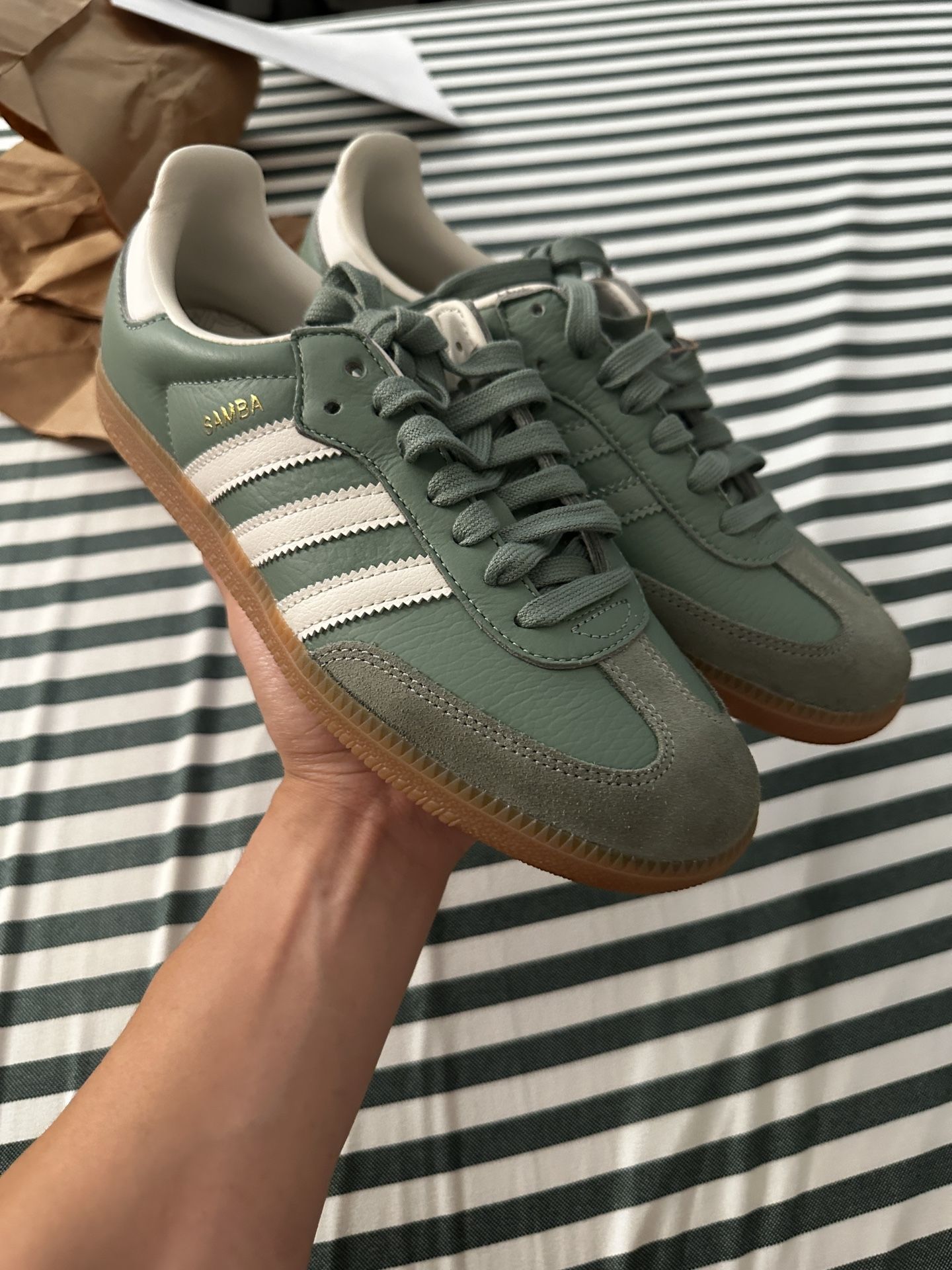 Adidas Samba OG “Silver Green” Women’s 7.5