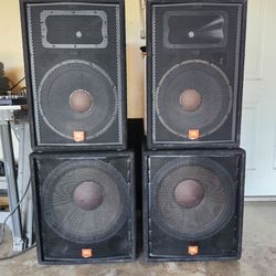 JBL 18" Subwoofer & 15" Full Range JRX100(see Description for prices)