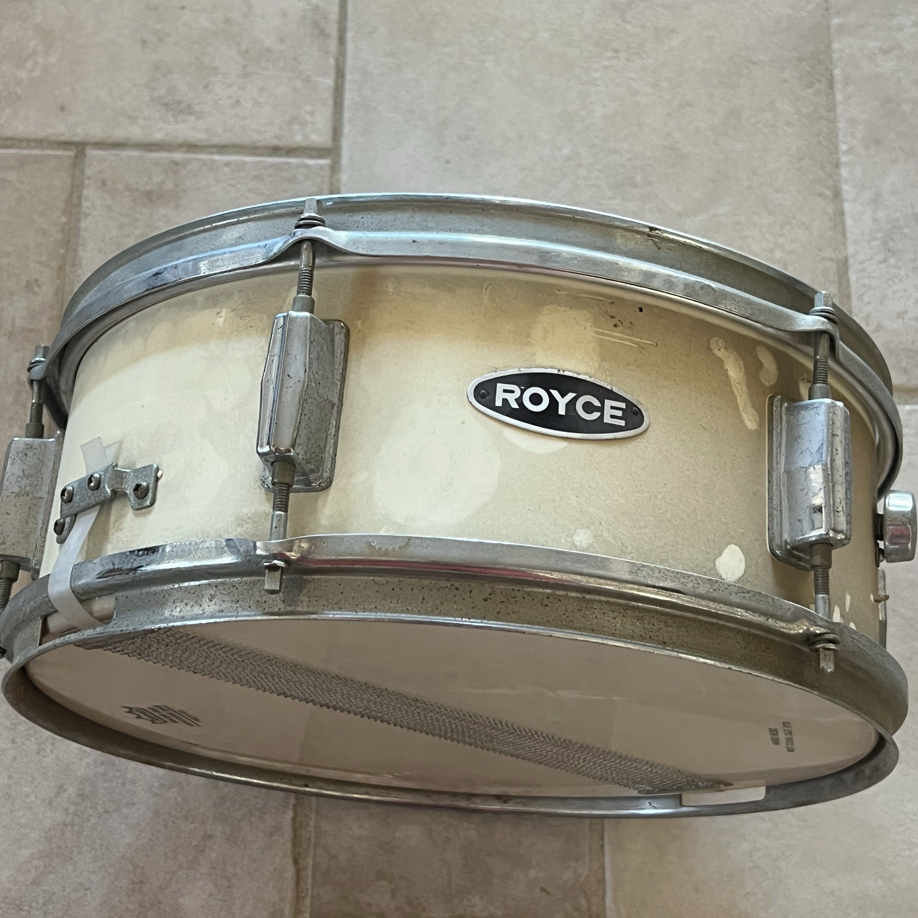Vintage Royce Snare Drum - Percussion Drum Kit Accessory Music Replacement REMO