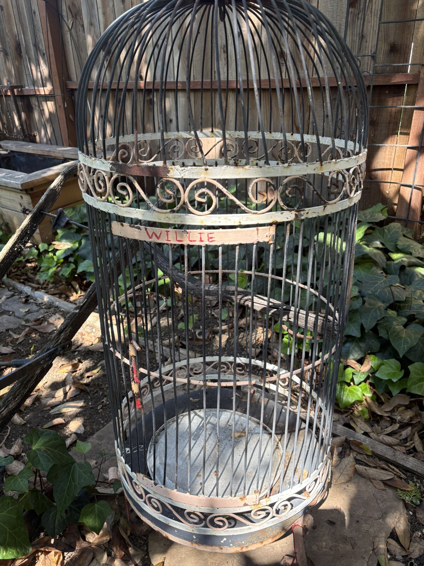 Large Parrot Bird Cage. Vintage