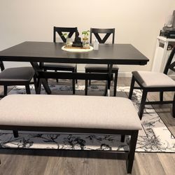 Dinning Table With Chairs And Bench