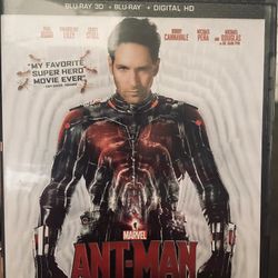 Blu-Ray 3-D And Blu-Ray Digital Hd Antman Marvel Movie