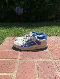 Amiri Skel Top Low Blue Skeleton Shoes - Size 12