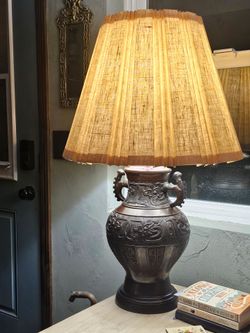 Chinese Bronze Vase Lamp Wildwood