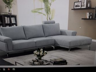 Blue grey sectional new