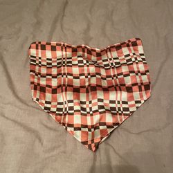 Forever 21 Checkered Handkerchief Top (S)