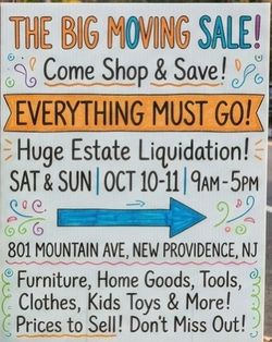 EVERYTHING MUST GO SALE SUNDAY SALE