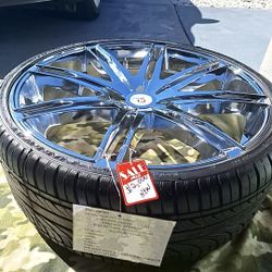 24" CAVALLO'S RIMS AND TIRES BUNDLE 