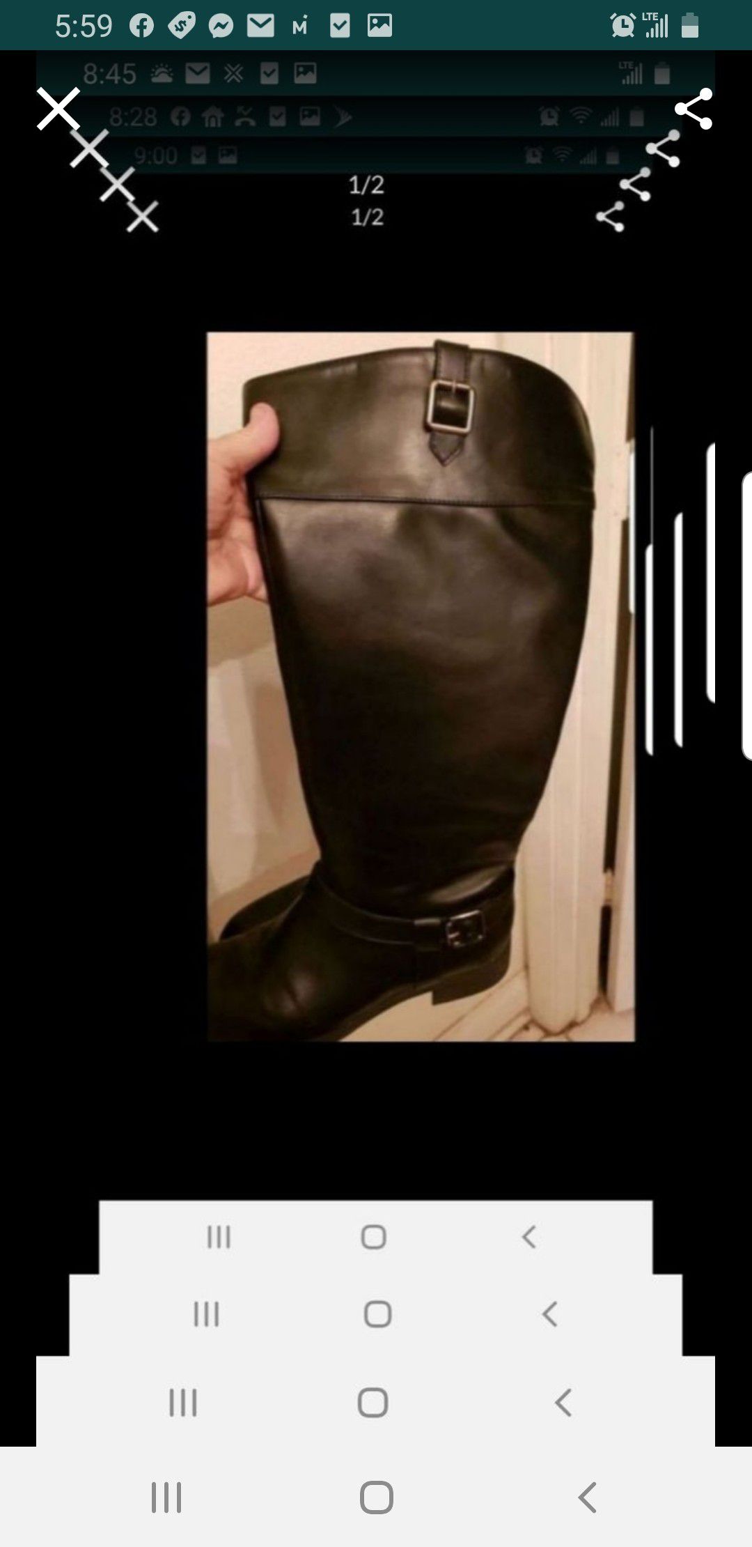 Women's size 10 black boots