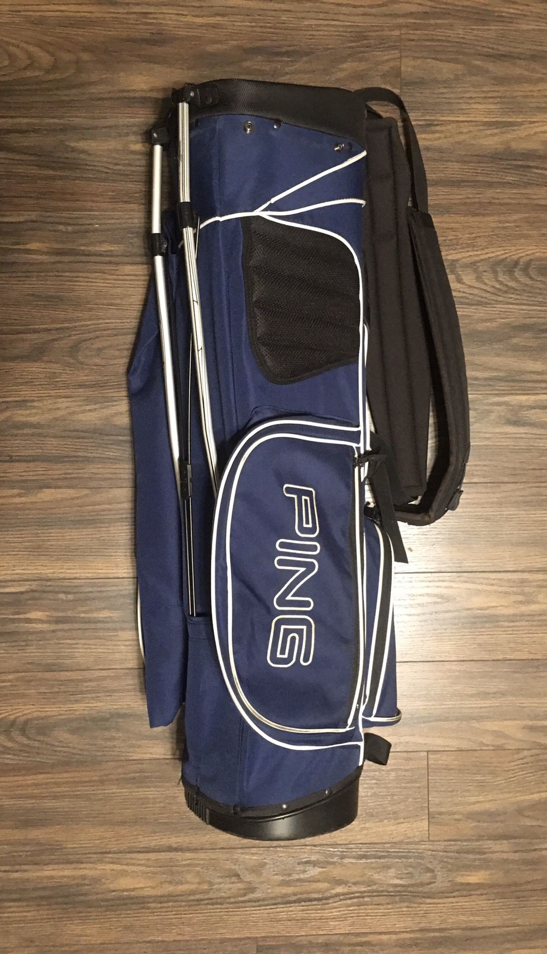 PING Golf Hoofer Light-Weight STAND BAG Navy Blue
