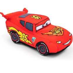 Cars Plush Stuffed Lightning Mcqueen Red Pillow Buddy - Kids Super Soft Polyester Microfiber, 19 inch (Official Disney Pixar Product)