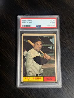 1961 Topps Yogi Berra Card Number 425 PSA 2