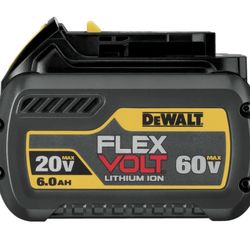 DEWALT DCB606 (1) 20V/60V MAX FLEXVOLT 6 Ah Li-Ion Battery