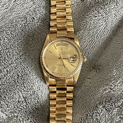 Rolex President 18kt Solid Gold Men’s Watch 36mm DayDate