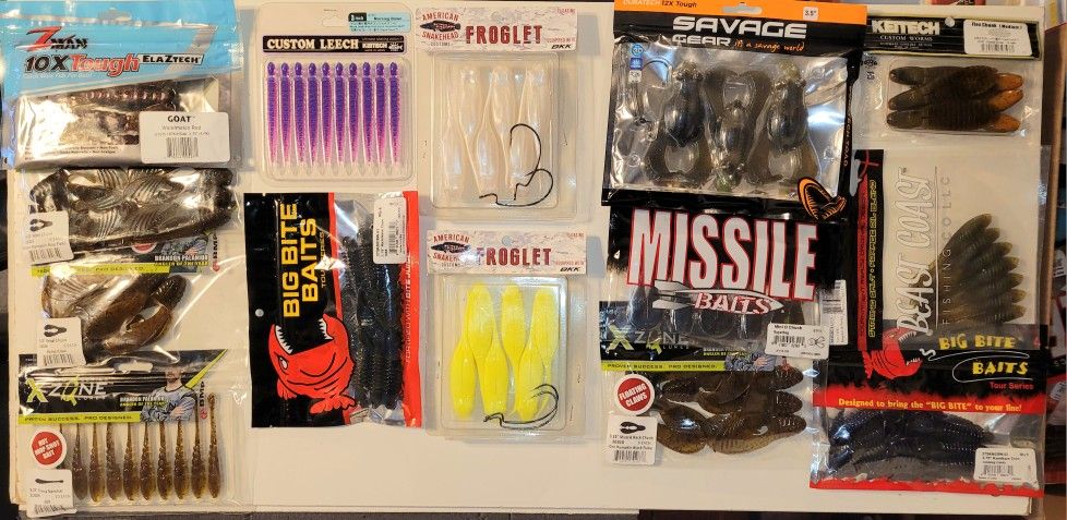 Soft Plastic Bait Bundle [A] - 50 Items