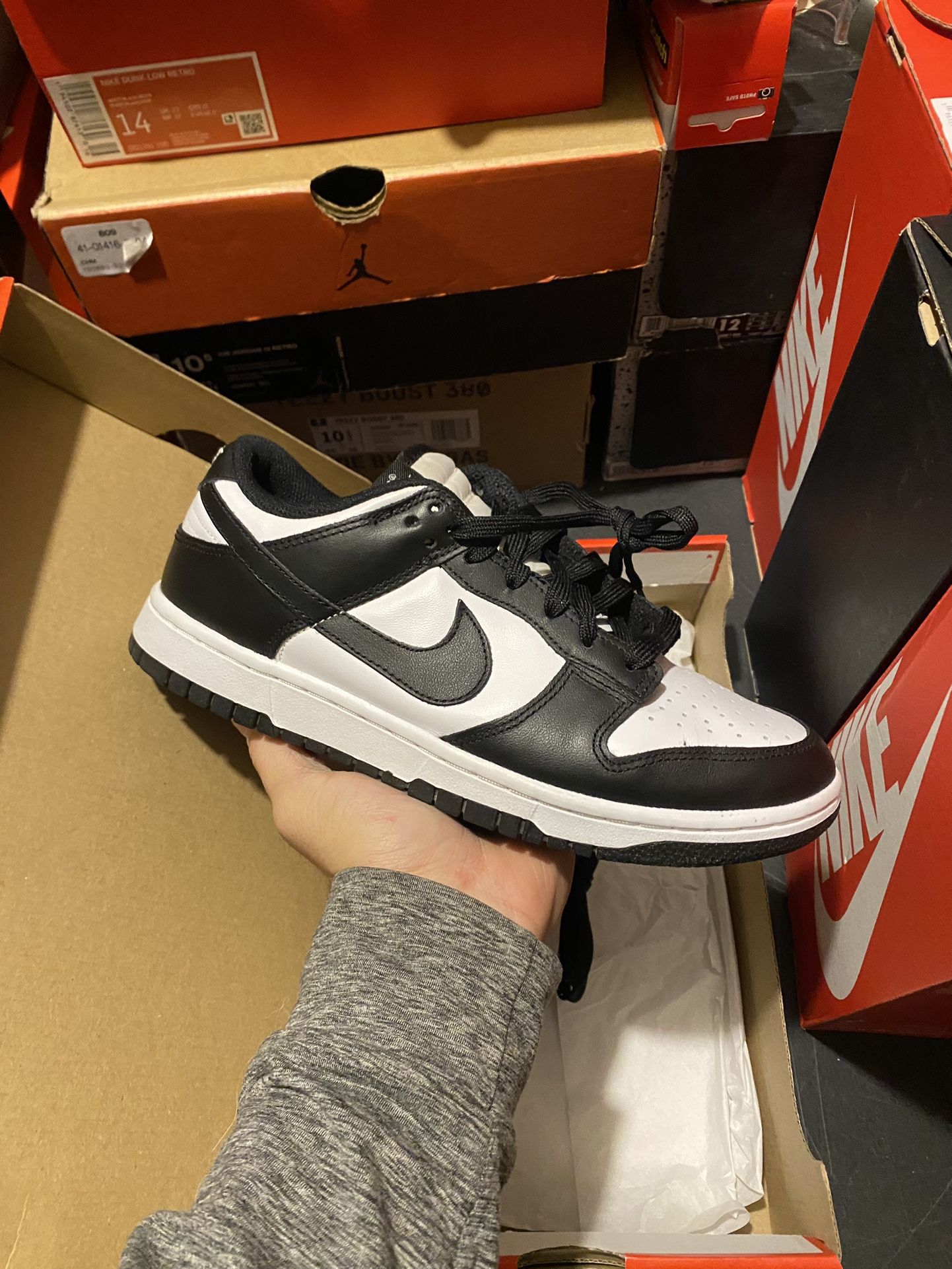 Nike Dunk Low Panda size 7M USED But Clean