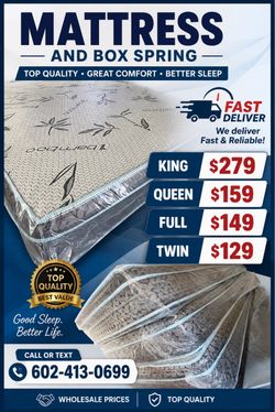 Queen mattres and box spring