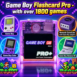Game Boy Pro+ with over 1800 GB & GBC Games!  Works with GB, GBC, GBA, GameCube with Gameboy Adapter