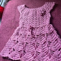 Crochet Dress/vestido Tejido A Mano