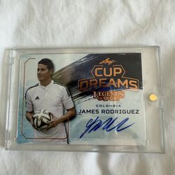 JAMES RODRIGUEZ 2015 LEAF LEGENDS OF SPORT CUP DREAMS AUTOGRAPH  SOCCER