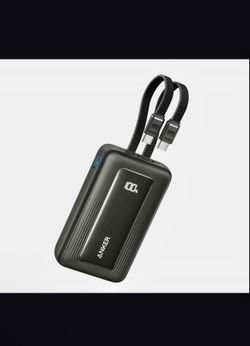 Anker Portable Power Bank with Built-In Cables