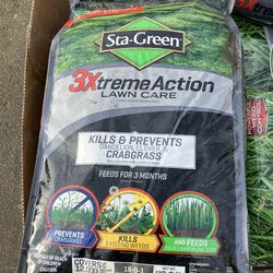 2 Bags Of STA-Green 3Xtreme Action Lawn Care.  2 For $30 Or 2 For $40. All Other Sold.
